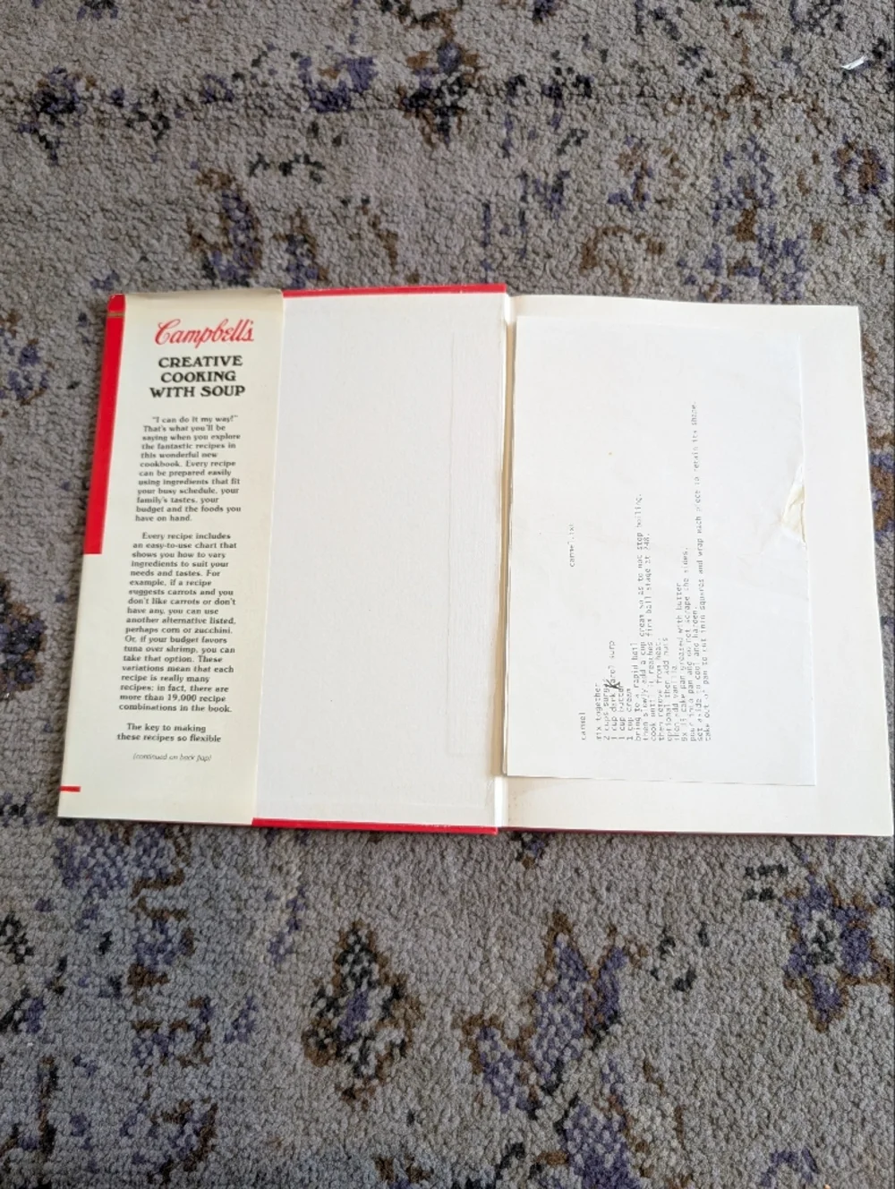 1985 First Edition Printing Campbell's Creative Cooking With Soup
